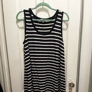 Loft outlet navy striped cover up